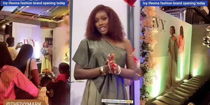 Rudeboy's girlfriend, Ivy Ifeoma, launches multi-million naira fashion brand, 'The Ivy Mark'