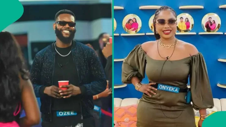 BBNaija S9: Reactions as Ozee finally kisses Onyeka during pool party (Video)