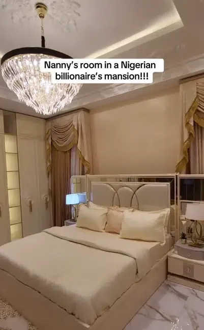 'This is where you'll be staying' - Nigerian woman displays unusual room meant for a would-be billionaire's nanny; it stuns many