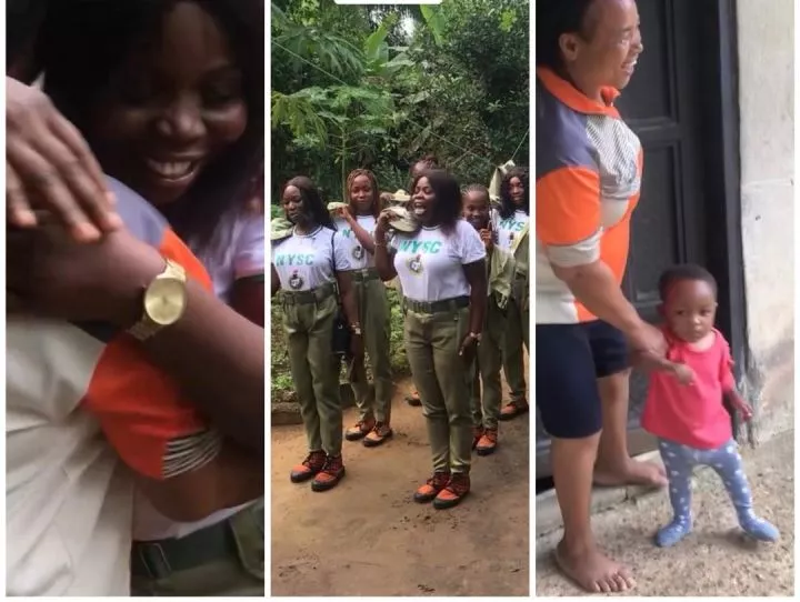 Heartwarming video of corps members appreciating a woman for always providing them with water during their service year