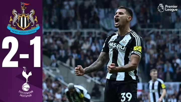 Newcastle United 2 - 1 Tottenham Hotspur (Sep-1-2024) Premier League Highlights