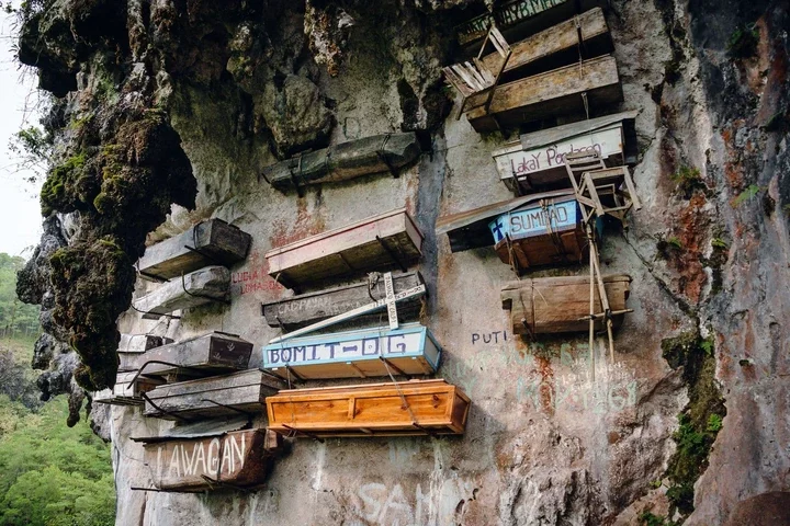 7. Hanging Coffins, Philippines