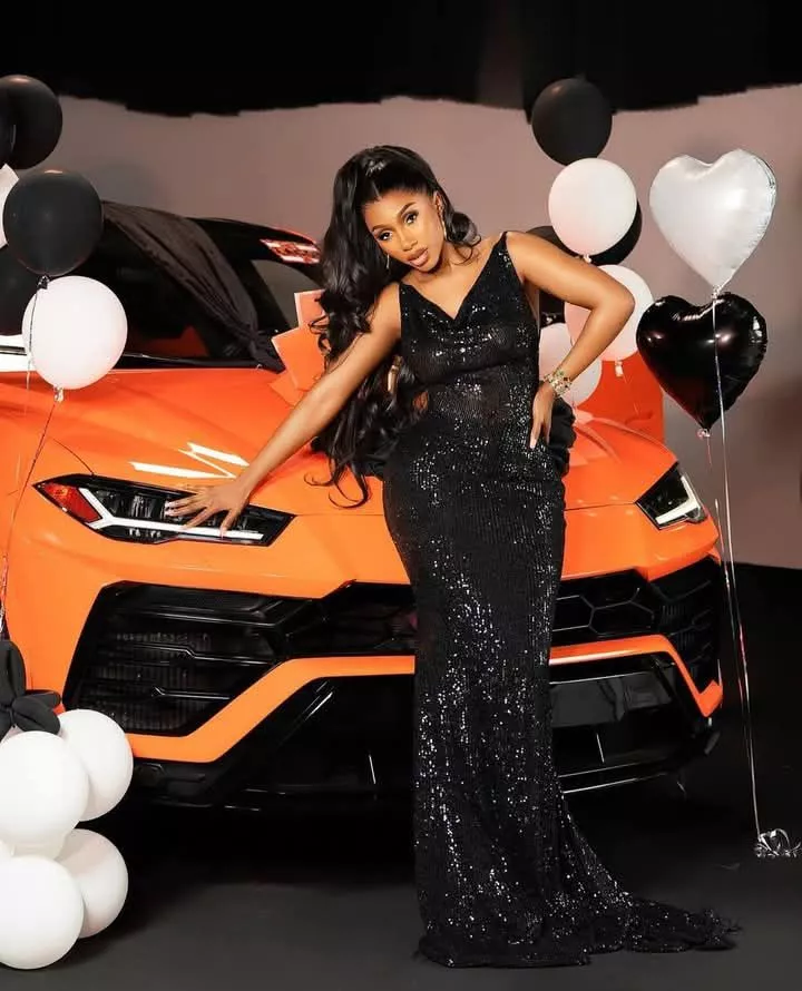 Mercy Eke dedicates her Lamborghini in church