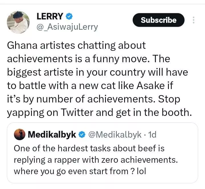 Medikal sparks uproar as he opines he's richer than Asake