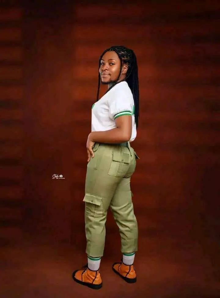 'Nature blessed her' - Unique corper stirs mixed reactions with POP photos