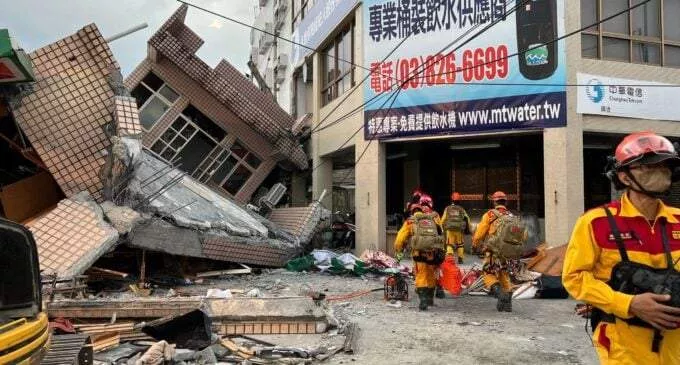 Many trapped as 7.2 magnitude earthquake hits Taiwan - strongest in 25 years