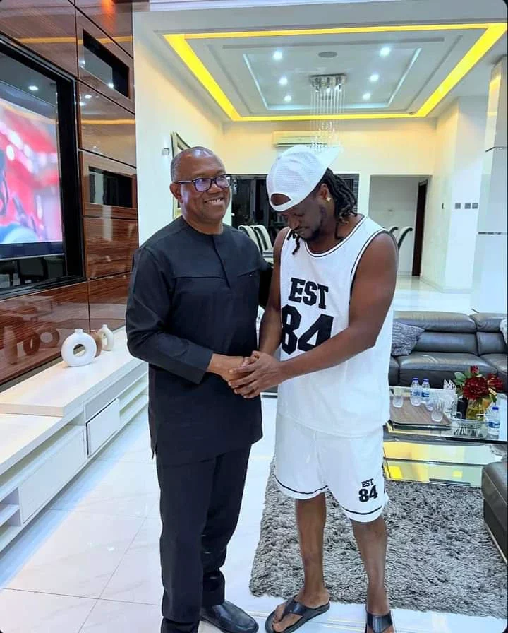 P-Square: Peter Obi meets Mr P, Rudeboy [PHOTOS]