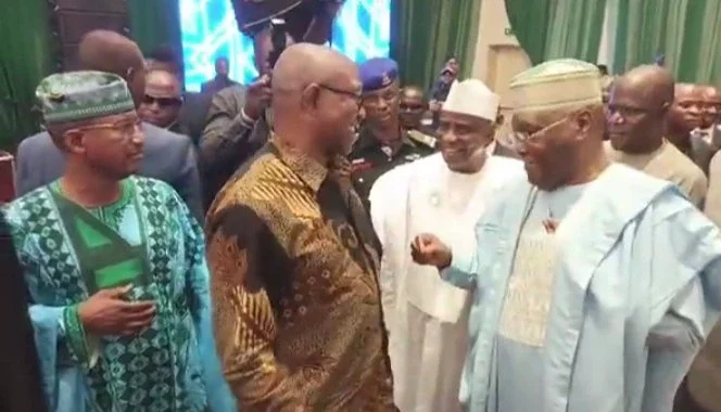 Atiku, Peter Obi, Obasanjo, Former Rivers Governor Amaechi Meet in Abuja [PHOTOS]