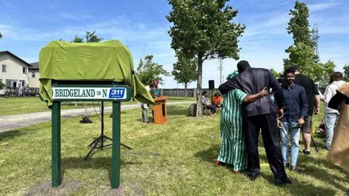 Screams of 'Igbo kwenu' rend the air as Canadian city names park after Nigerian