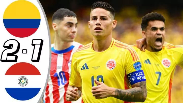 Colombia 2 - 1 Paraguay (Jun-24-2024) Copa America Highlights