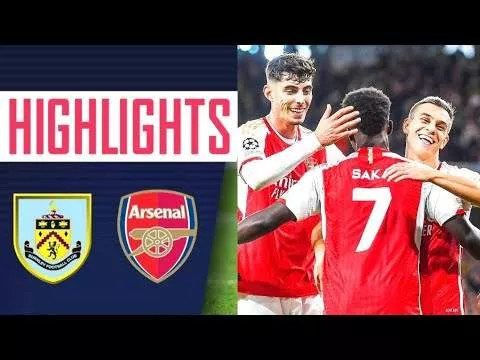 Arsenal 3 - 1 Burnley (Nov-11-2023) Premier League Highlights