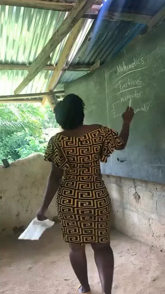 "My Body Is the Denominator" - Ghanaian Female Teacher Goes Viral for Using Unconventional Method to Teach Maths