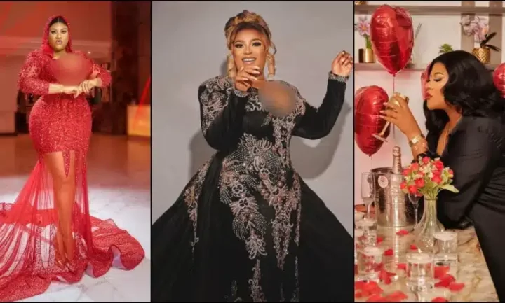 "This year hits different" - Nkechi Blessing celebrates birthday with Valentine-themed photos