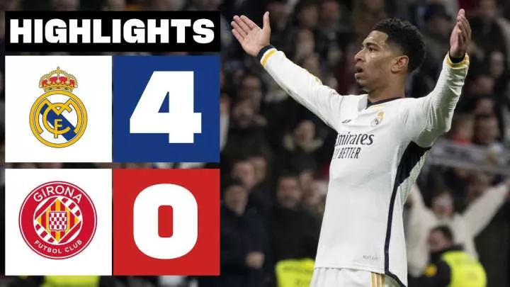 Real Madrid 4 - 0 Girona (Feb-10-2024) LaLiga Highlights