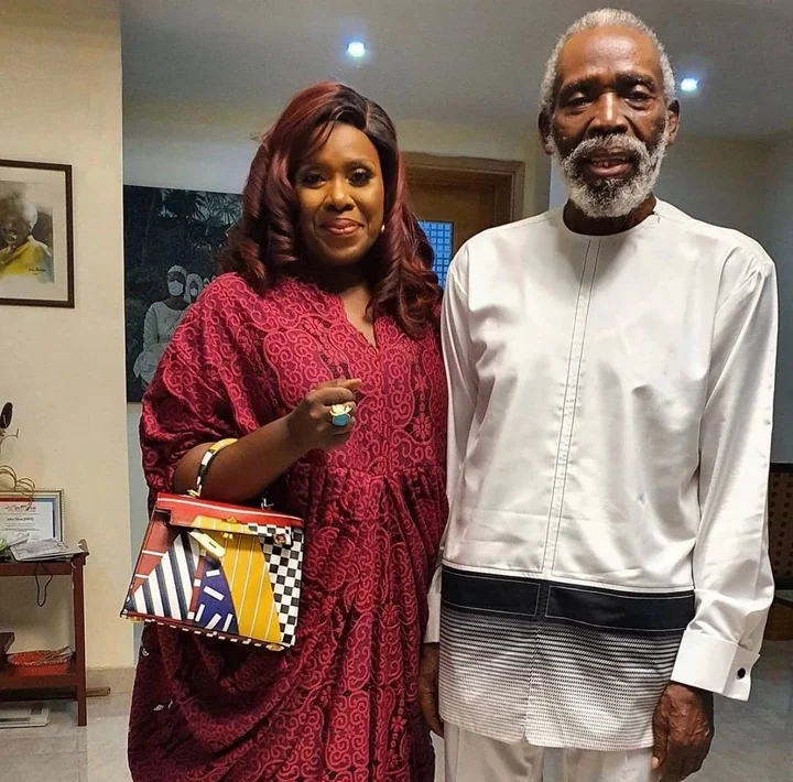 'Just like that' - Joke Silva ecstatically says as Olu Jacob clocks 82 [VIDEO]