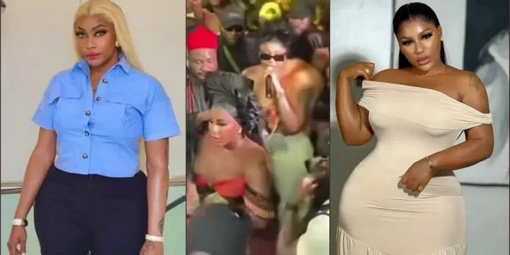 Angela Okorie shades Destiny Etiko over awkward encounter at Ruby's wedding Angela Okorie shades Destiny Etiko over awkward encounter at Ruby's wedding