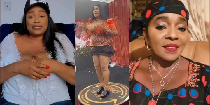 Nneoma Ukpabi slams Rita Edochie for criticizing her revealing wedding dress Nneoma Ukpabi slams Rita Edochie for criticizing her revealing wedding dress