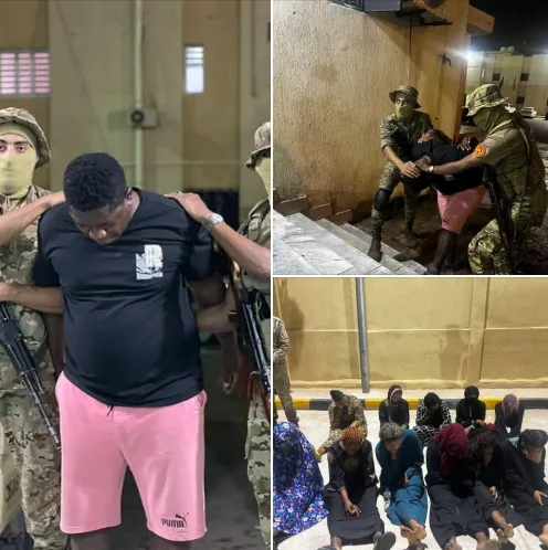 Human trafficking: Libyan army arrests wanted Ghanaian crime kingpin who allegedly kidnaps Nigerian girls and forces them into prostitution Human trafficking: Libyan army arrests wanted Ghanaian crime kingpin who allegedly kidnaps Nigerian girls and forces them into prostitution