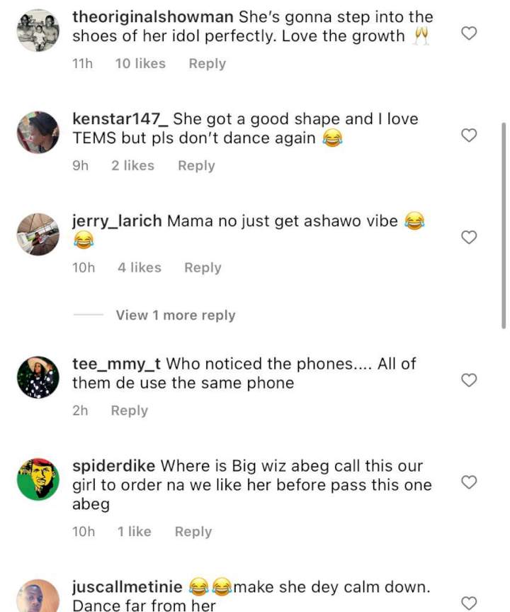 'Madam abeg, no dey dance again' - Reactions trails Tems' performance at recent event (Video)