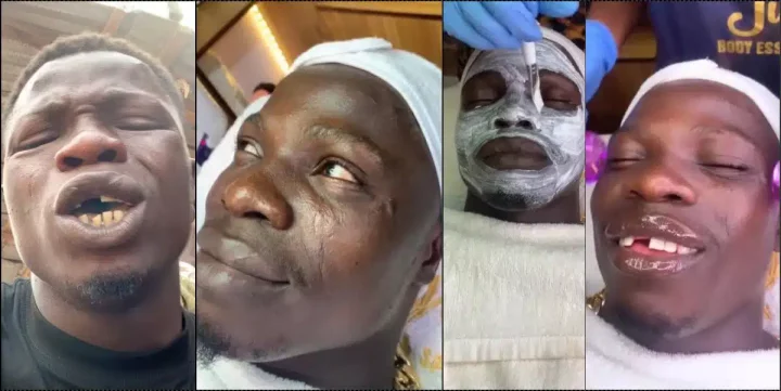 "This guy still first Portable do spa" - Kesari causes stir following facial treatment (Video)