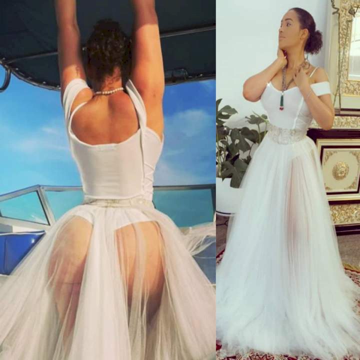 Caroline Danjuma puts her ample butt on display in sexy new photos