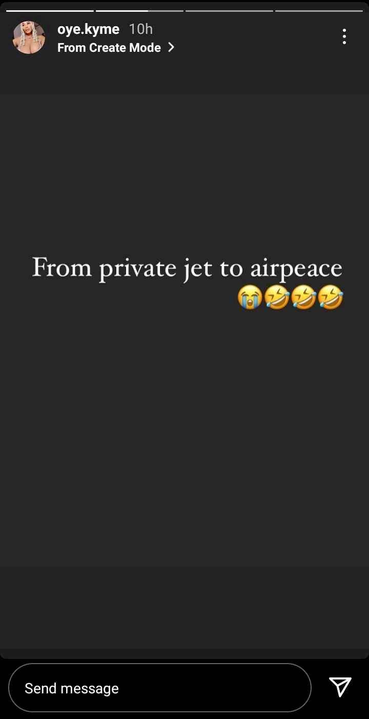 'From private jet to Air Peace' - Oye Kyme ridicules Bobrisky