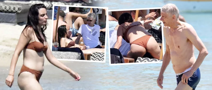 Ex-Arsenal boss Arsene Wenger spotted enjoying vacation with bikini-clad mystery woman in Greece