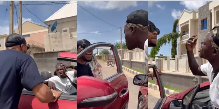 Charles Okocha and Portable's roadside clash leaves fans begging for more (Video)