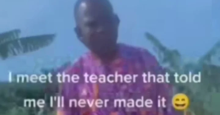 'You go trek tire' - Man in car mocks former teacher that told him he can never make it (Video)