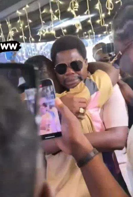 Comedian, Mr Macaroni emotional as Lateef Adedimeji, Kiekie, others throw him surprise birthday bash (Video)