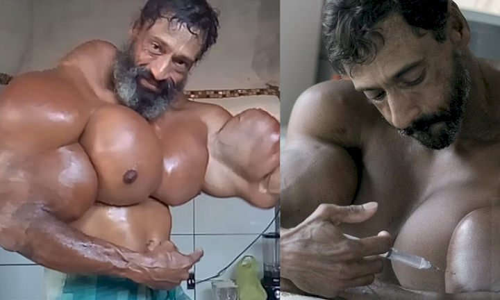 'Brazilian Hulk' TikTok star, Valdir Segato who injected himself with life-threatening oil to create 23-inch biceps, dies on his 55th birthday