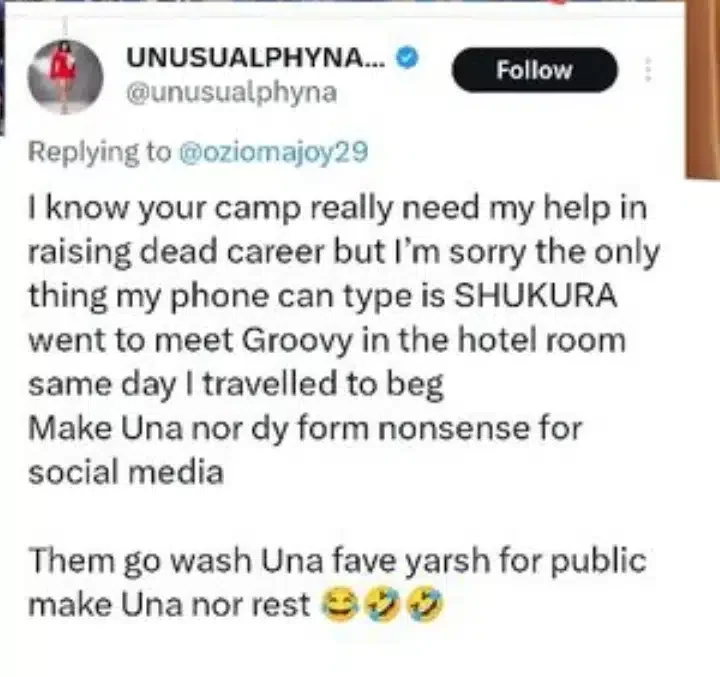 'Shukura was with Groovy in his hotel room' - Phyna drags Beauty Tukura