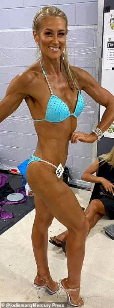 Overweight mother, 46, who shed half her weight and entered bodybuilding competition reveals how she achieved her weight goals