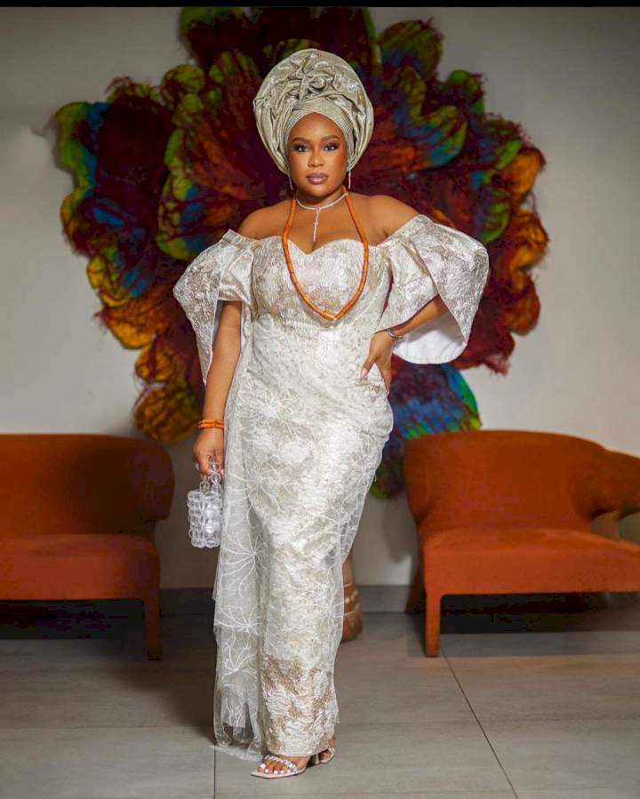 First photos from actress Ini Dima Okojie's traditional wedding to her man, Abasi Ene-Obong