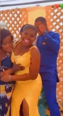 Bride walks out as lady refuses to stop whining waist on her husband at wedding (Video)