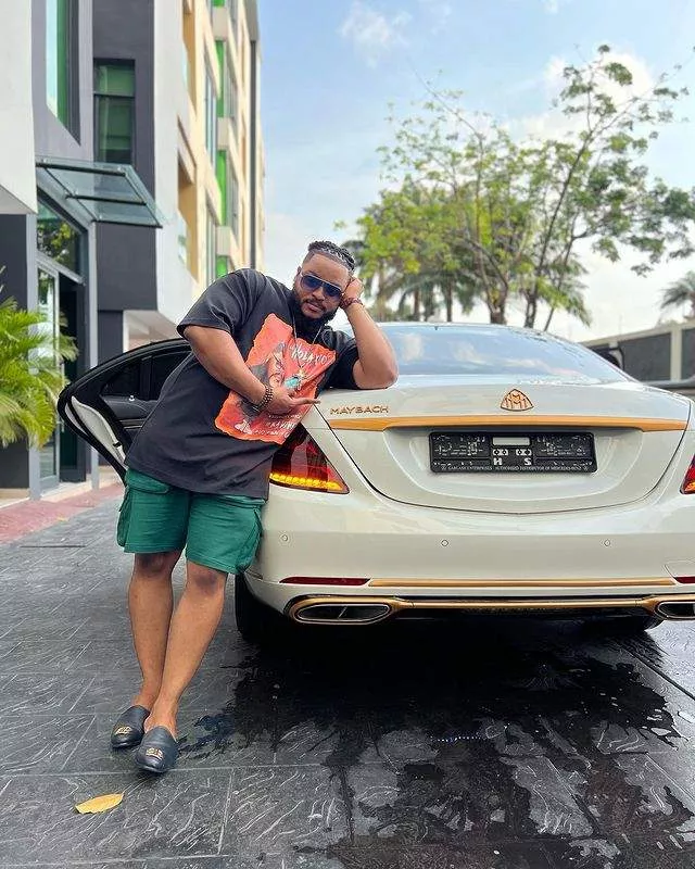 'Miracle no dey tire Jesus' - Reality star, Whitemoney ecstatic as he splashes millions on brand new Mercedes Maybach (Video)
