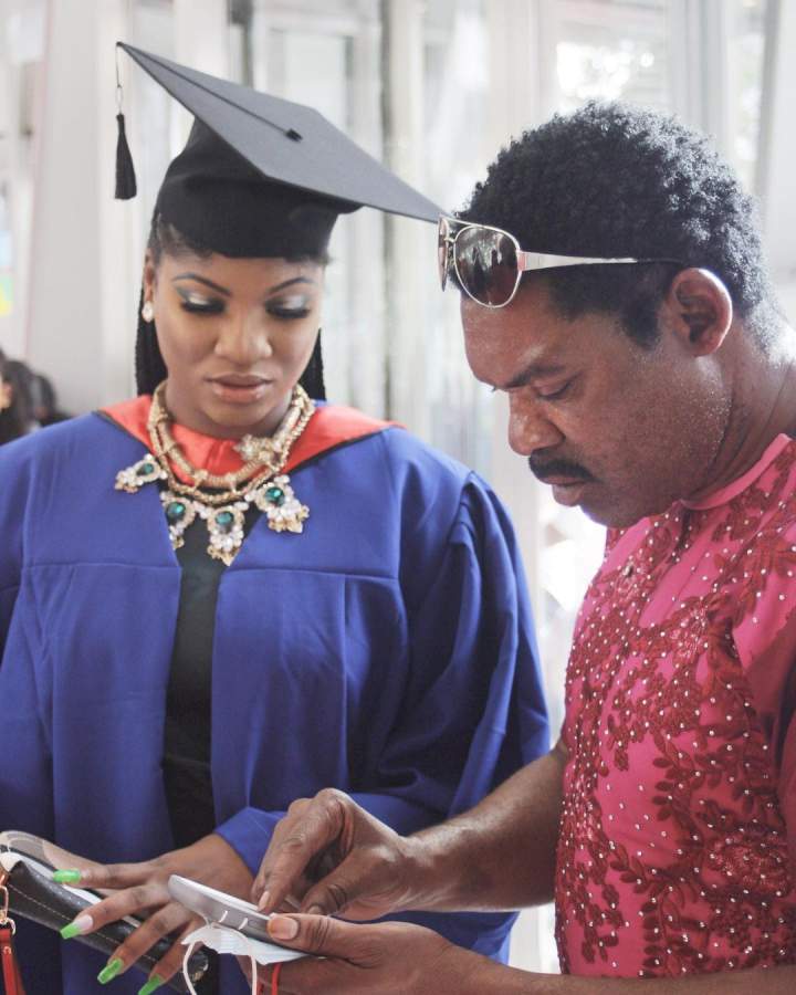 Actress Omotola Jalade-Ekeinde celebrates as her first daughter, Princess, bags MSc from a Dubai University (photos)