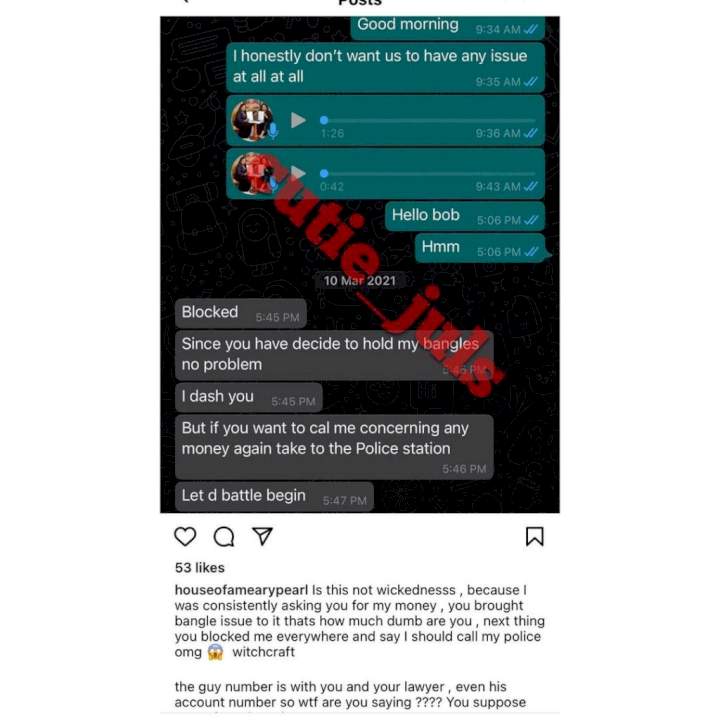 'Pls don't forget me this week, 4million is a lot of money' - Leaked chat between Bobrisky and a client