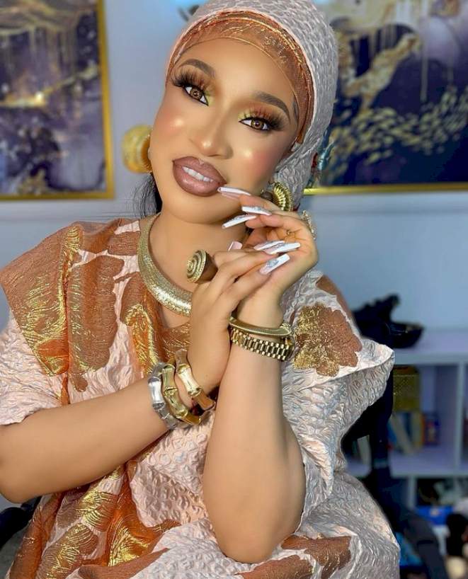 'If you want to call and insult me, please use this number' - Tonto Dikeh releases her phone number to trolls (Screenshot)