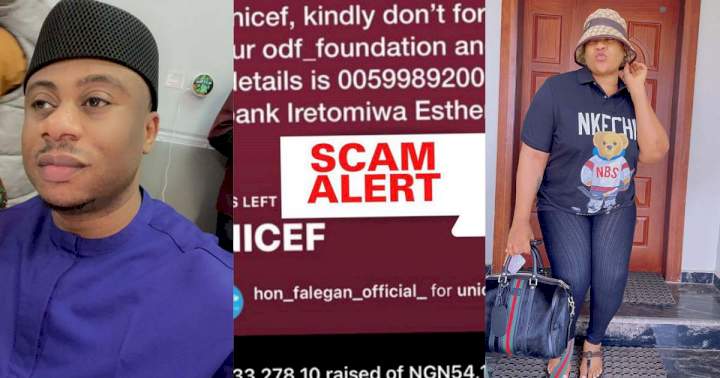 "Is this playing?" - Reactions as UNICEF tags Opeyemi's donation to organization as scam, he turns off comment section