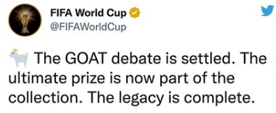 FIFA delete tweet that appears to make dig at Cristiano Ronaldo after Lionel Messi's World Cup heroics with Argentina amid GOAT debate