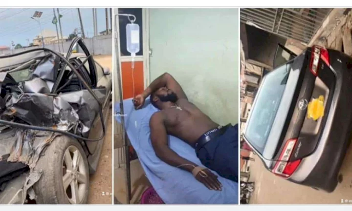 My car was spinning for 12 seconds - Ayo Silver grateful for surviving ghastly accident (Video)