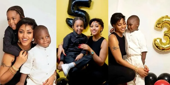 Regina Daniels celebrates sons' 5th and 3rd birthdays with heartwarming message