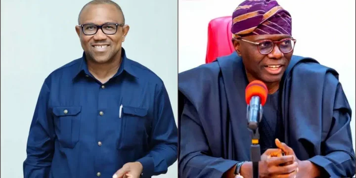 Peter Obi fires back at Sanwo-Olu over 'demarketing Nigeria' claims