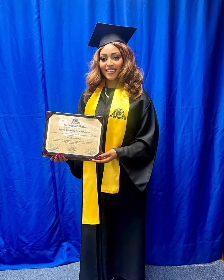 Ned Nwoko celebrates Regina Daniels' graduation with lovely note