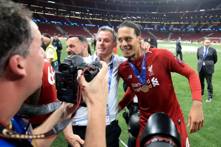 Carragher is a huge fan of Van Dijk. Image credit: Getty 