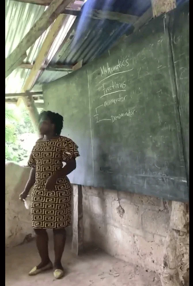 'My Body Is the Denominator' - Ghanaian Female Teacher Goes Viral for Using Unconventional Method to Teach Maths