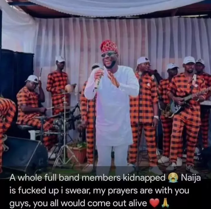 Kidnapped musician and his band members look visibly different as they regain freedom 4 days after they were kidnapped (video)