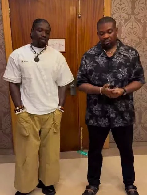 VeryDarkMan Left Speechless as Don Jazzy Gifts Him a Huge Sum of Money After Visiting Him (Video)