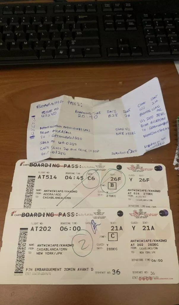 Man receives boarding pass after Nathaniel Bassey asked them to dress their miracle